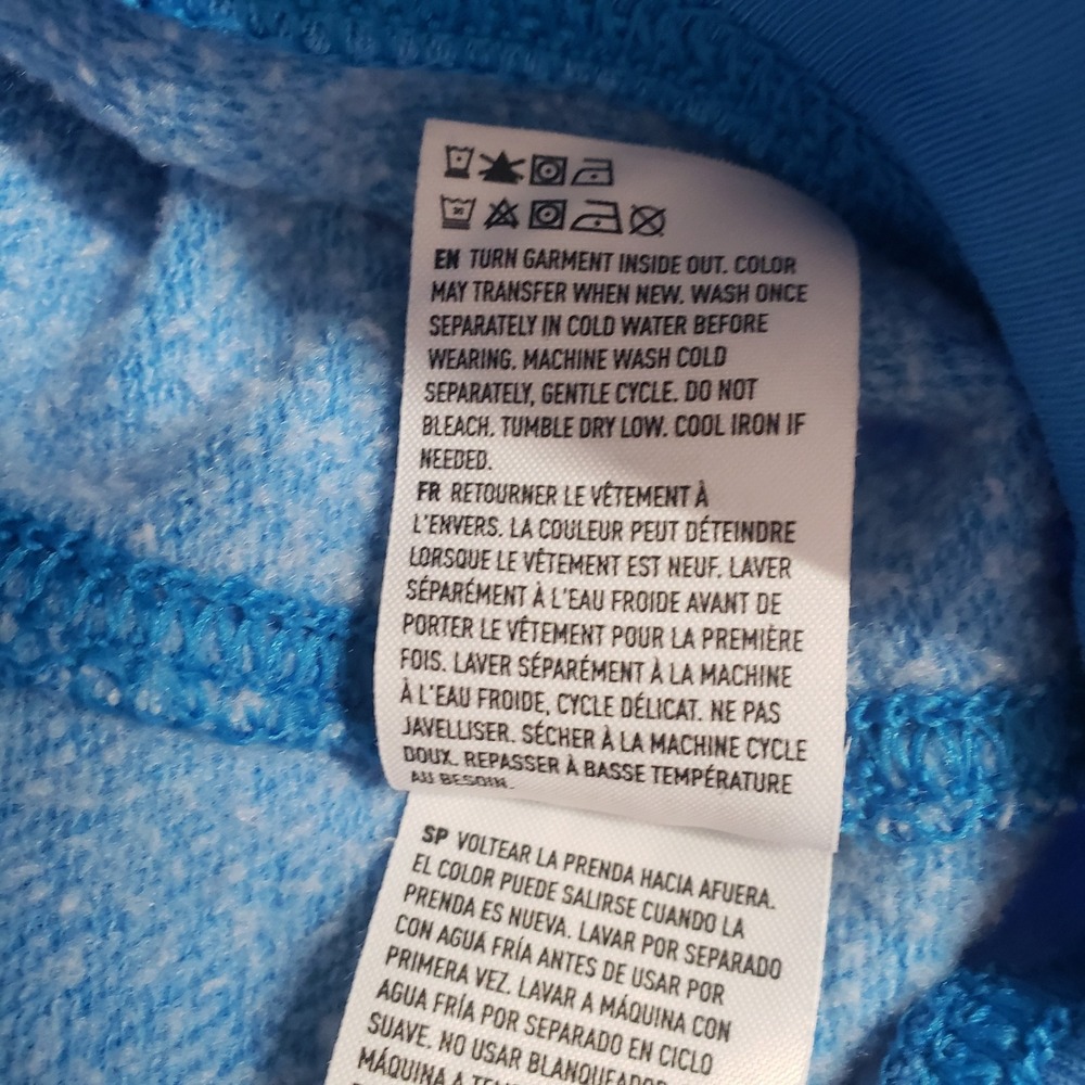 American Eagle Sweatshirt Womens Small Blue Chenille Logo Pullover‎ Crewneck - Picture 6 of 7